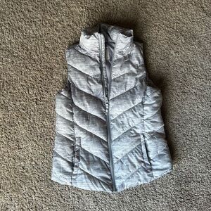 Light Gray Quilted Vest XS